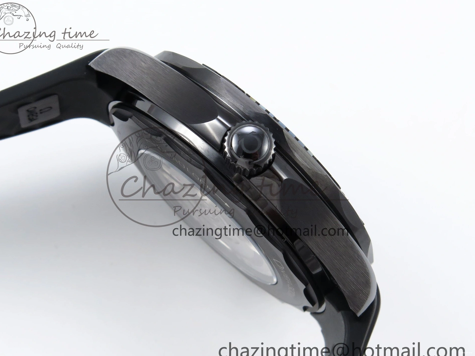 0405 Seamaster 300m 43.5mm Black Ceramic S+F 1:1 Best Edition Black Dial on Black Rubber Strap A WrinkleFree 7731